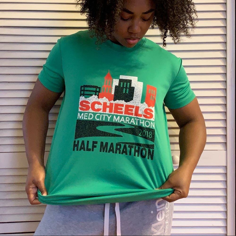 Half marathon moisture wick tee